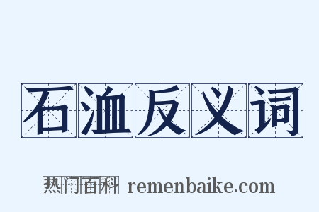 石洫反义词是什么意思的图片